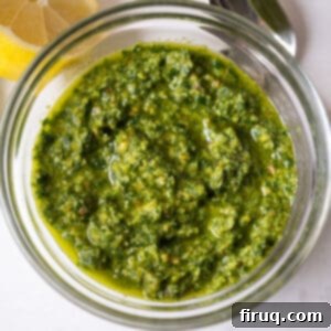 Emerald Pistachio Pesto 8 Pistachio pesto in a bowl