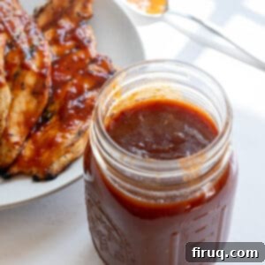 Bold Chipotle BBQ Sauce 10 chipotle bbq sauce in a mason jar