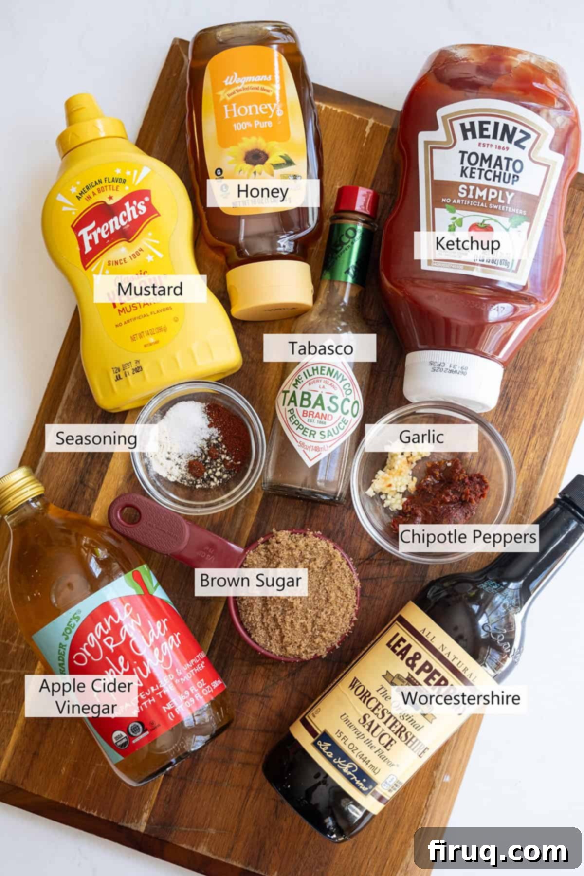 Bold Chipotle BBQ Sauce 3 Ingredients for the recipe.
