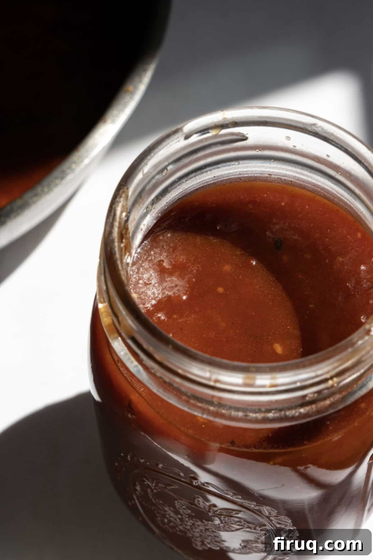 Bold Chipotle BBQ Sauce 8 chipotle bbq sauce in a mason jar