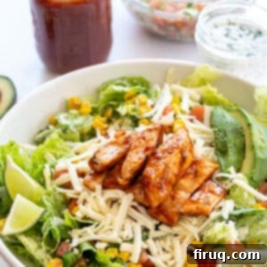 Quick Chipotle BBQ Chicken Salad 9 bbq chicken salad with cilantro lime ranch