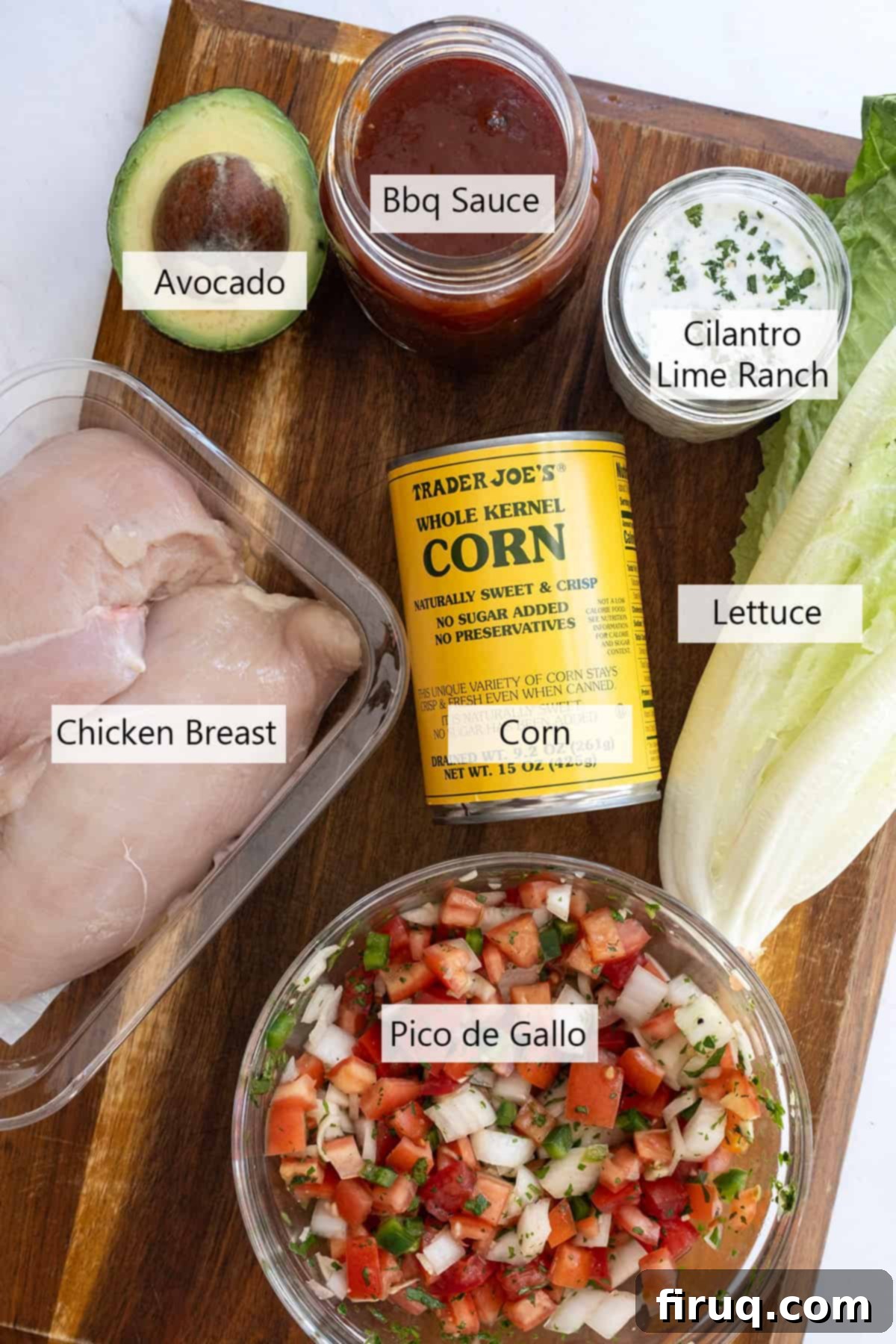 Quick Chipotle BBQ Chicken Salad 3 Chipotle BBQ Chicken Salad Ingredients