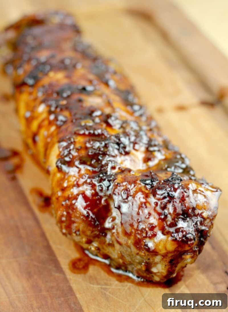 Bourbon-Glazed Pork Medallions with Zesty Mustard Sauce 9 resting bourbon glazed pork tenderloin