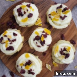 Citrus Cranberry Shortbread Morsels 12 cranberry orange shortbread cookies
