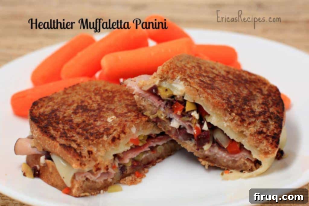 Guilt Free Muffaletta Panini 6 Healthier Muffaletta Panini