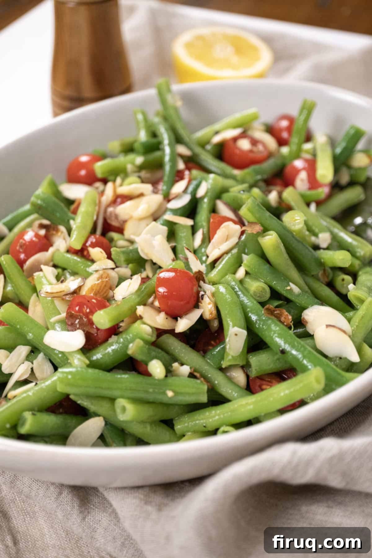 Fresh Italian Green Bean Salad 2 Finished Italian green bean salad