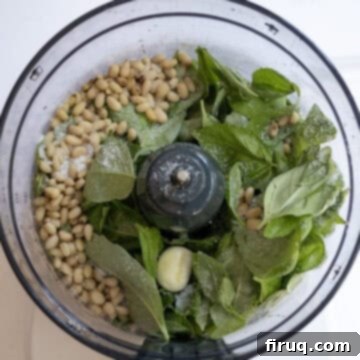 Flavorful Artichoke Pesto Pasta 4 basil, garlic, and pine nuts in the blender