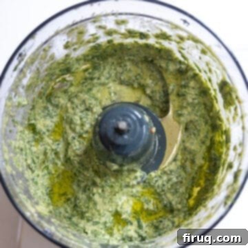 Flavorful Artichoke Pesto Pasta 5 olive oil and lemon added and emulsified into pesto