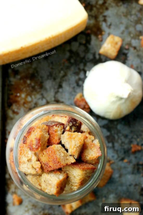 Ingredients for Homemade Croutons Homemade Garlic Parmesan Croutons - So easy, plus tastes better and costs less than store bought!