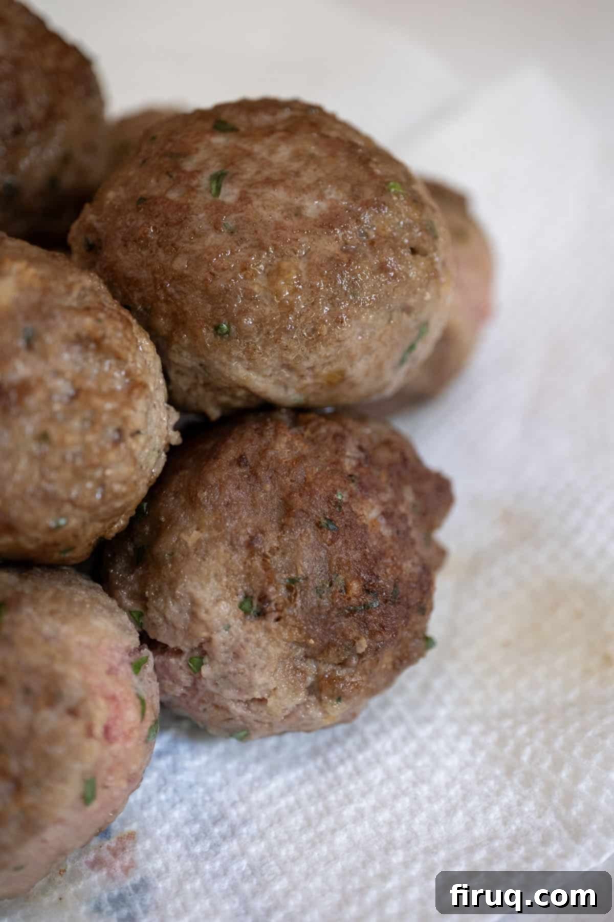 To Peel or Not to Peel Potatoes 3 Pile of fried meatballs showing crispy texture.