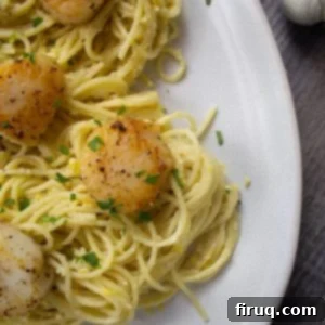 Bright Lemon Pesto Spaghetti with Pan-Seared Scallops 5 lemon pesto spaghetti