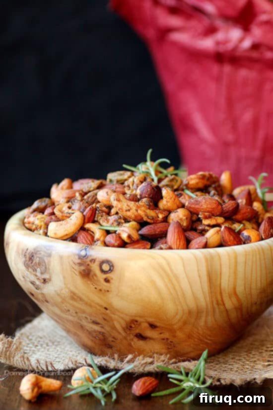 Simple Ingredients for Roasted Nuts Ingredients for Sweet and Spicy Rosemary Roasted Nuts