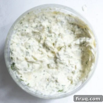 Creamy Ricotta Filling 5 The fully combined ricotta mixture in a bowl, showing its creamy texture and readiness for use.