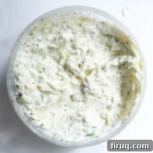 Creamy Ricotta Filling 6 Ricotta mixture combined in a bowl.