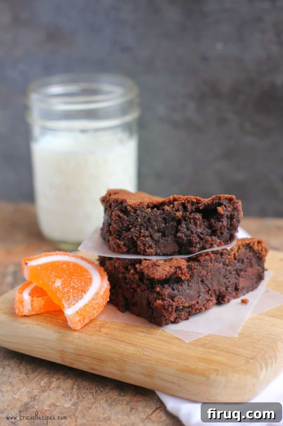 Decadent Blood Orange & Dark Chocolate Brownies 4 Blood Orange and Dark Chocolate Brownies
