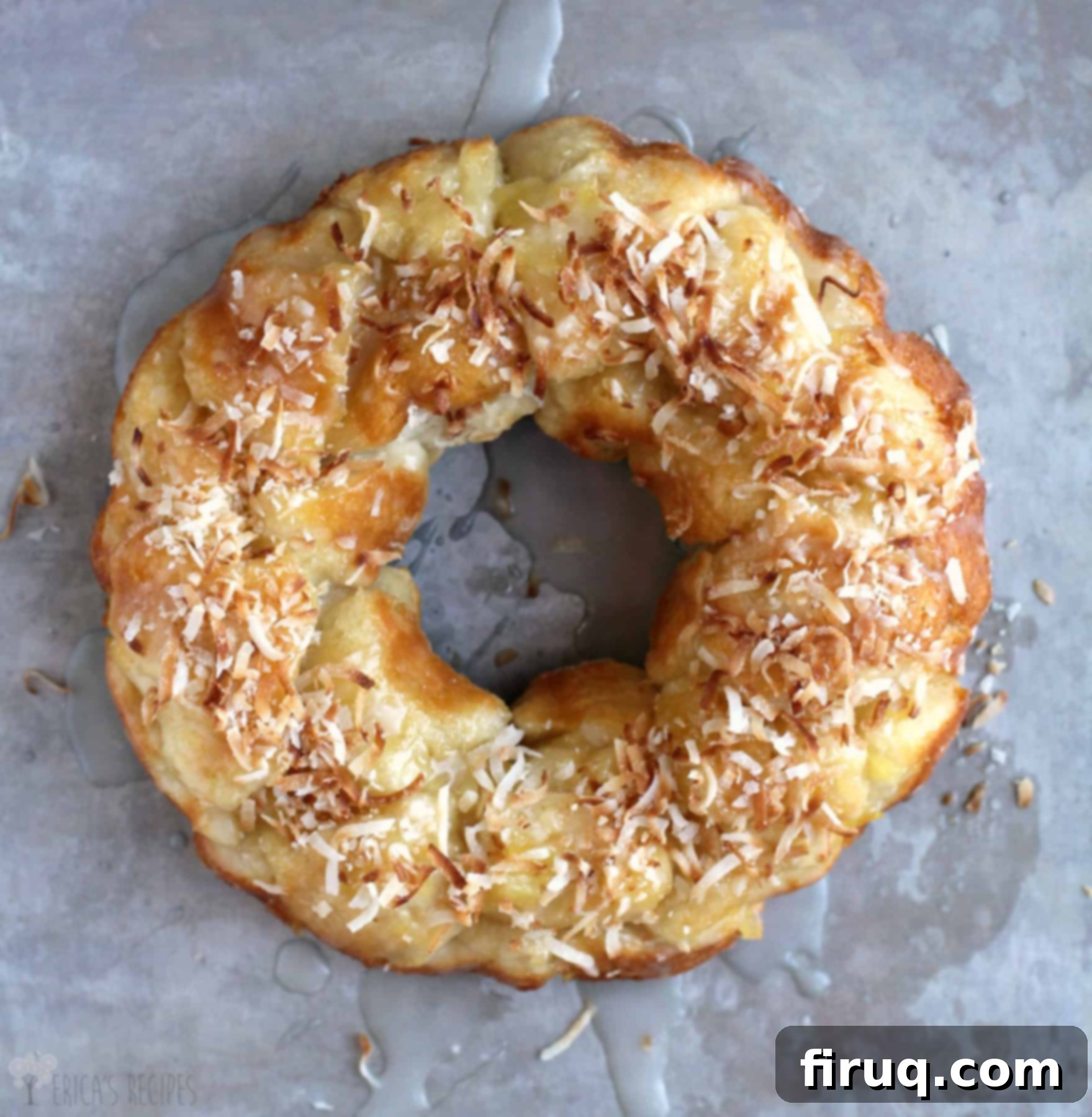 Tropical Pina Colada Pull-Apart Bread 10 Delicious Pina Colada Monkey Bread, a sweet and sticky tropical dessert perfect for sharing.