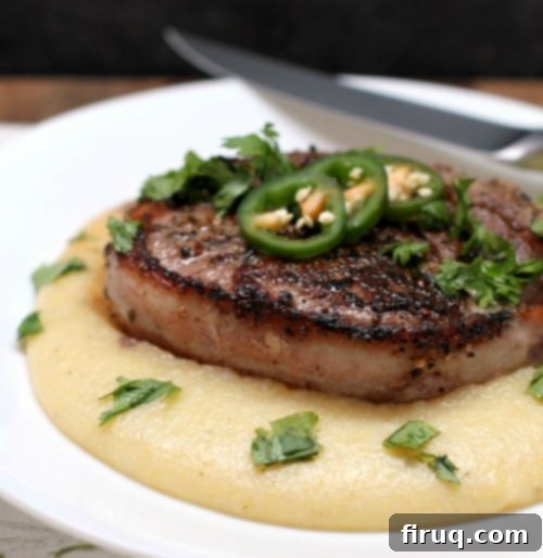 Smoky Peppercorn Filet with Creamy Pepperjack Grits 5 img 7893 4