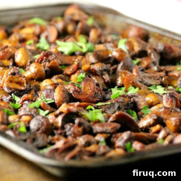 Garlic Roasted Mushrooms Garlic Roasted Mushrooms - Delicious and easy side dish for any meal