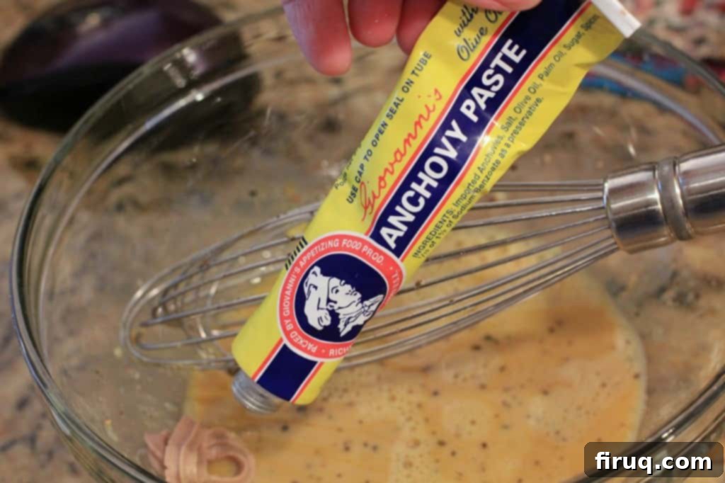 Classic Caesar Salad 5 Mixing Caesar Salad Dressing