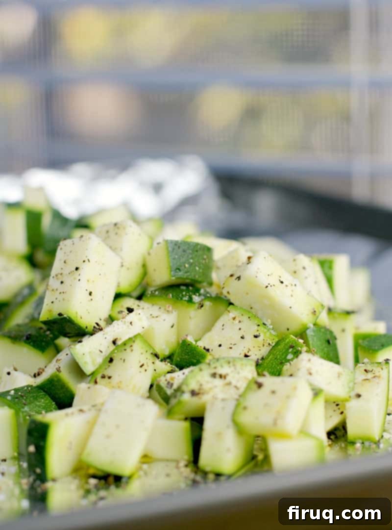 Zesty Mexican Quinoa Portobello Boats 4 diced zucchini, ready to raost