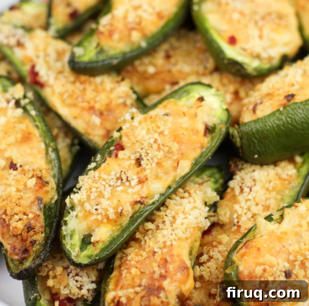 Cajun Crab-Bacon Blasters 7 prepared jalapeno poppers on bake sheet