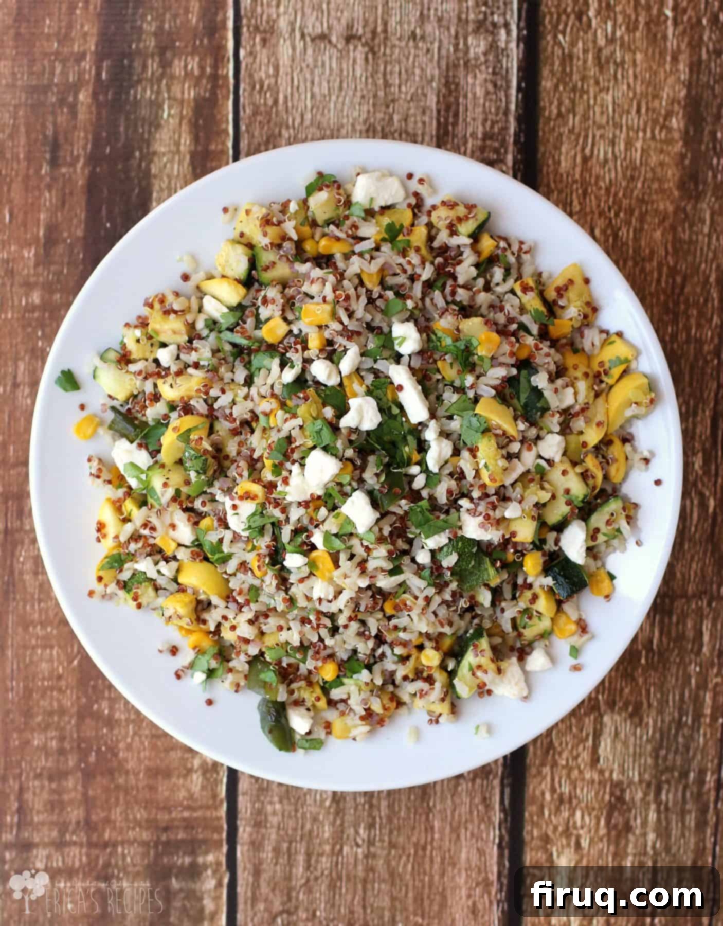 Southwest Zucchini and Corn with Brown Rice Quinoa 6 Calabacitas con Elote with Brown Rice and Quinoa