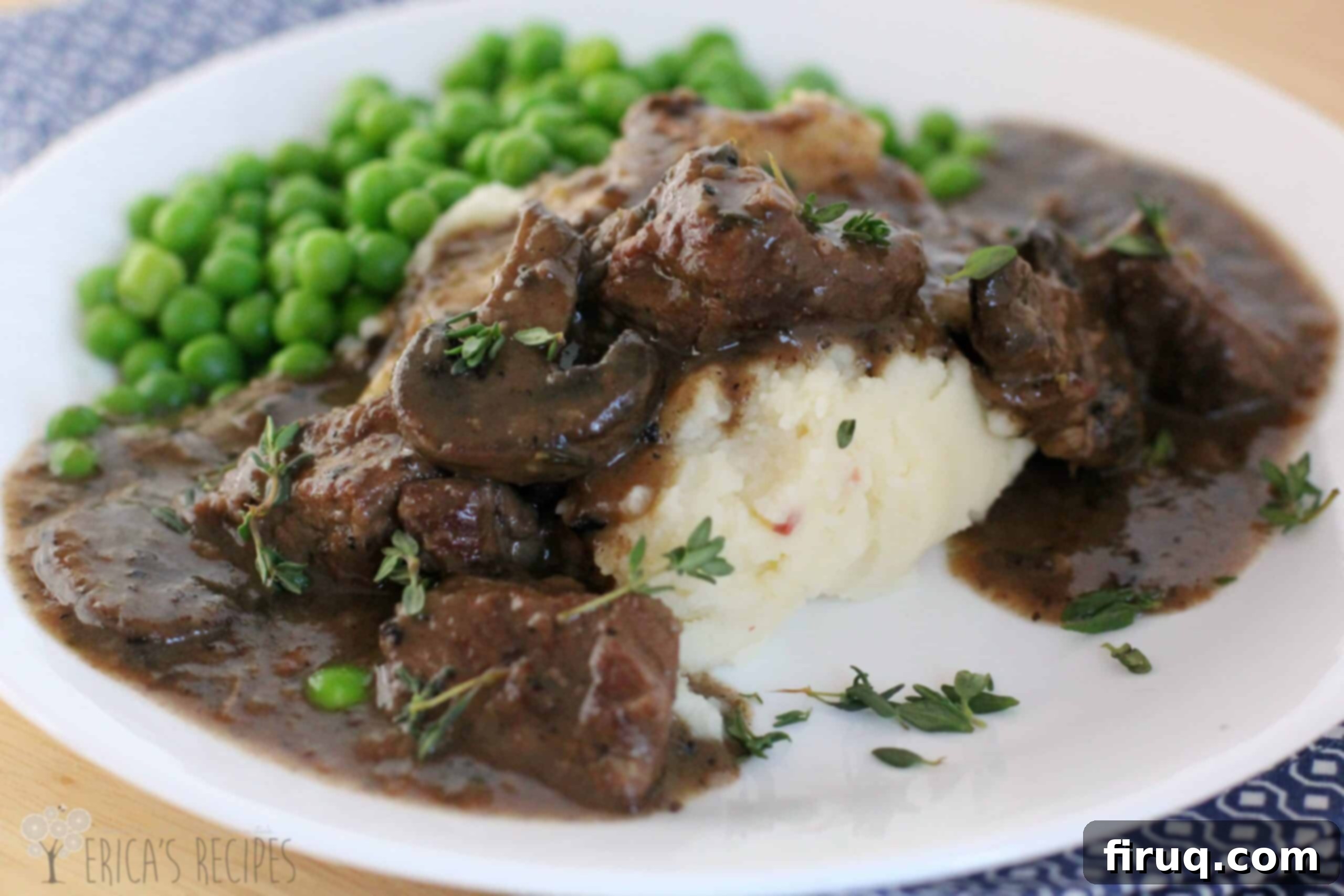 Hearty Slow Cooker Beef Tips with Red Wine and Thyme 8 Crockpot Beef Tips with Wine and Thyme