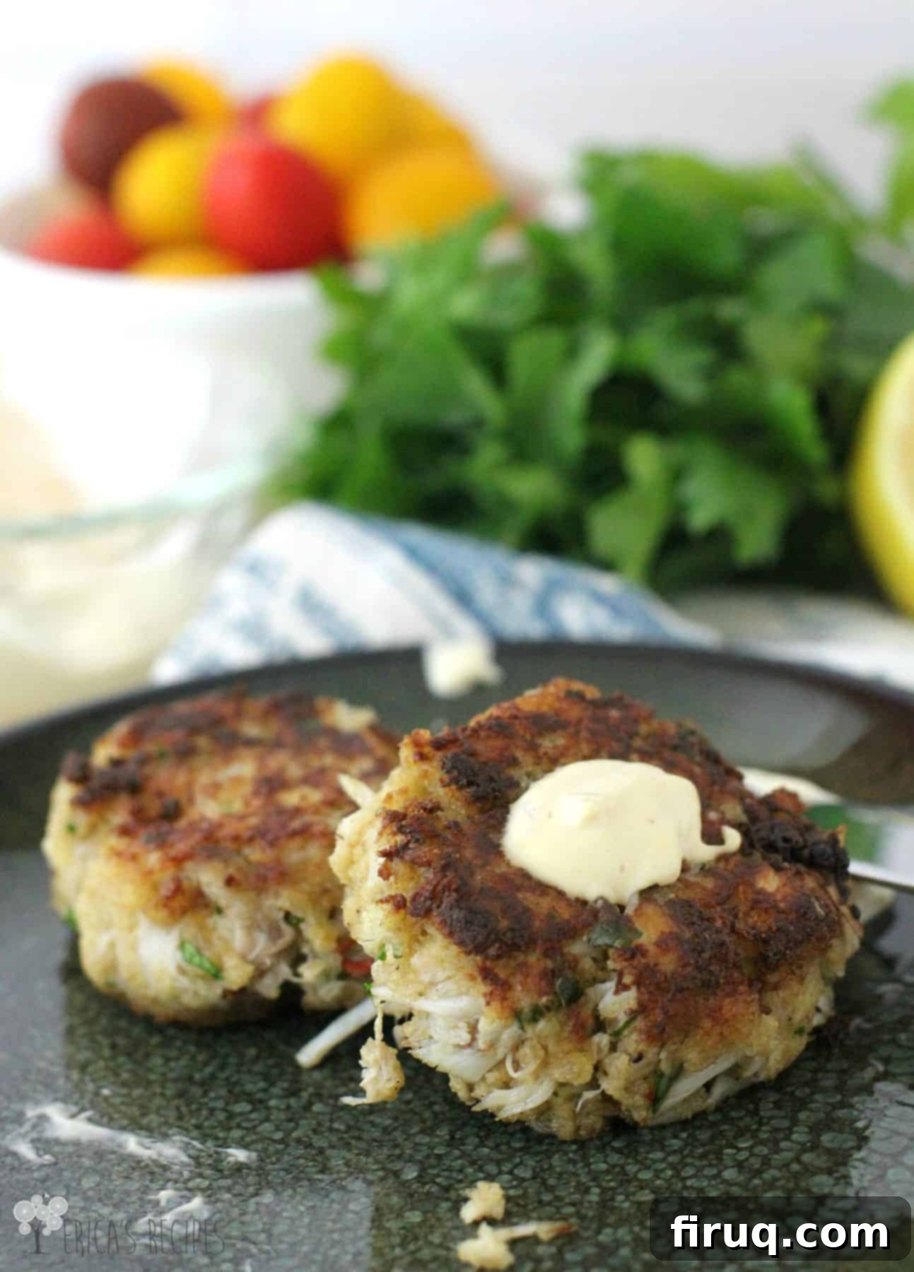 Zesty Crab Cakes with Dijon-Horseradish Aioli 3 Crab Cakes with Dijon-Horseradish Aioli
