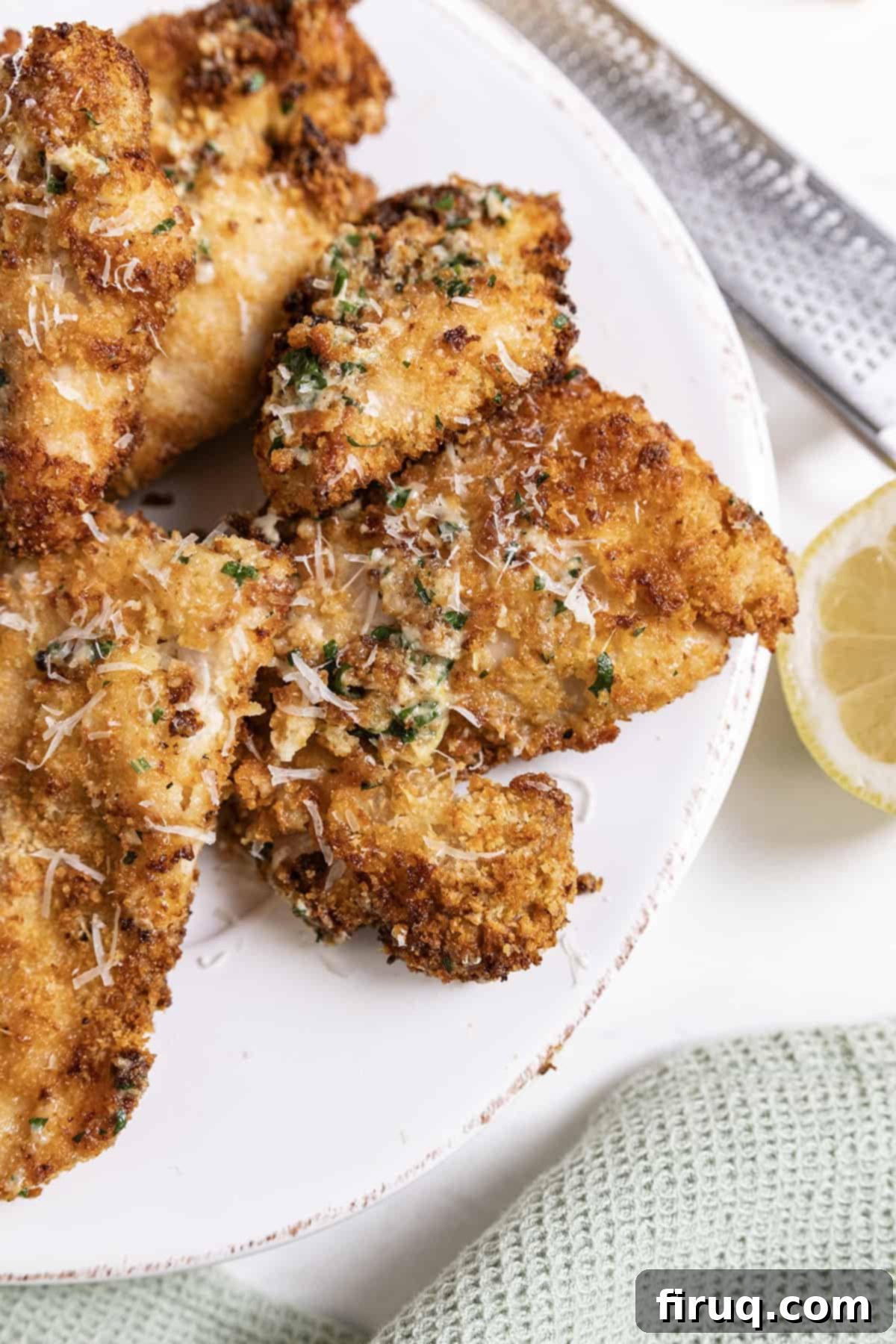 Ultimate Air Fryer Parmesan Chicken 11 Air fried chicken in a garlic sauce.