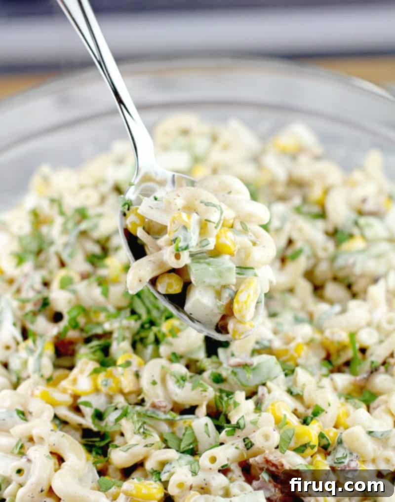 Spicy Cajun Maque Choux Macaroni Salad 1 featured 17122