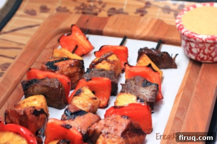 Teriyaki Glazed Land and Sea Skewers 1 featured 3043