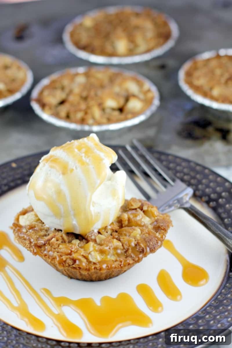 Individual Apple Crisp Pies 1 featured 3313