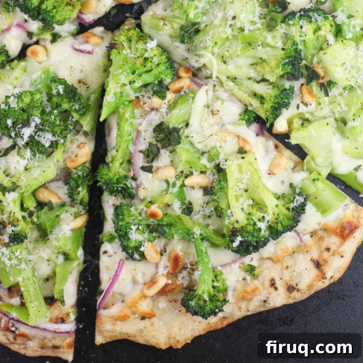 Creamy Broccoli Pizza 1 featured 84236