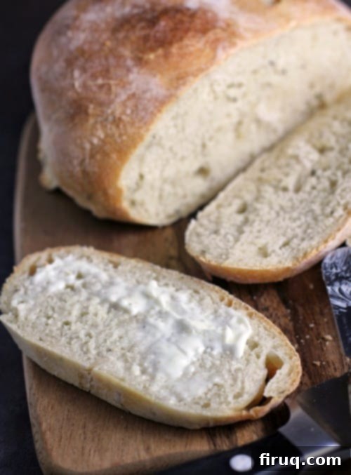 Savory Herb Butter Loaf 3 Butter and Herb Artisan Bread