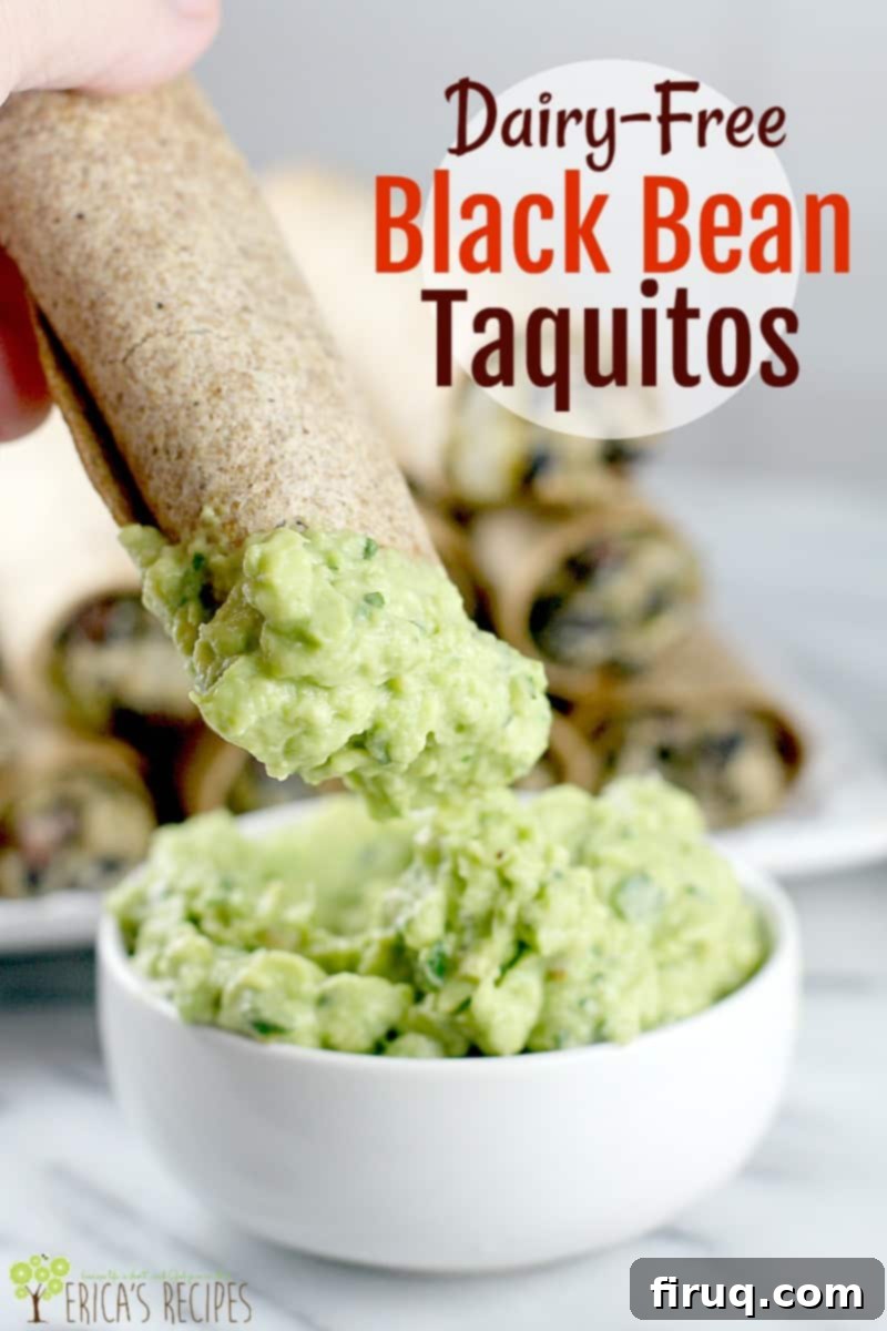 Vegan Kara Fasulye Taquitos 9 Plate of fresh Dairy-Free Black Bean Taquitos with vibrant toppings