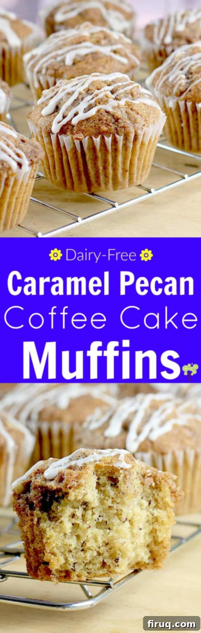 Luscious Dairy-Free Caramel Pecan Coffee Cake Muffins 8 Caramel Pecan Coffee Cake Muffins (Dairy-Free) full recipe image