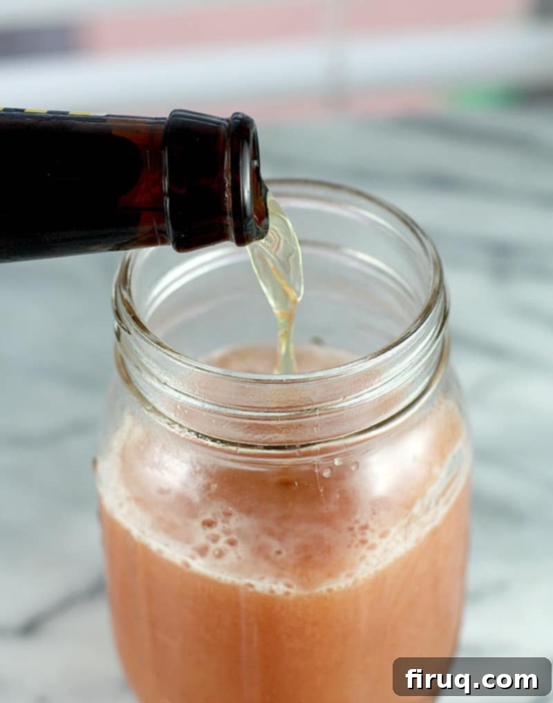 Royal Red Michelada 4 Ingredients for English Bloody Michelada, including Clamato and English mustard
