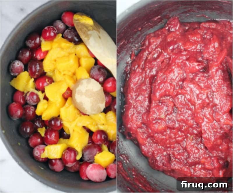 Festive Sausage Bites with Cranberry Mango Compote 4 Mini Sausage Party Tarts with Cranberry Mango Compote