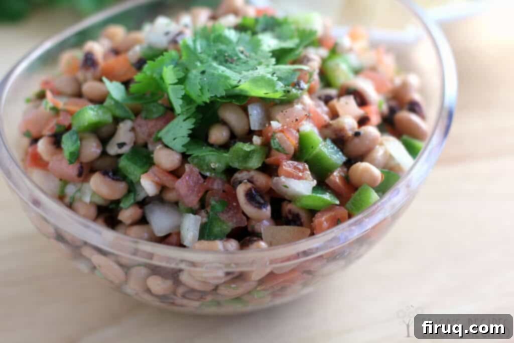 New Years Prosperity Salsa 2 New Year's Eve Black-Eyed Pea Salsa