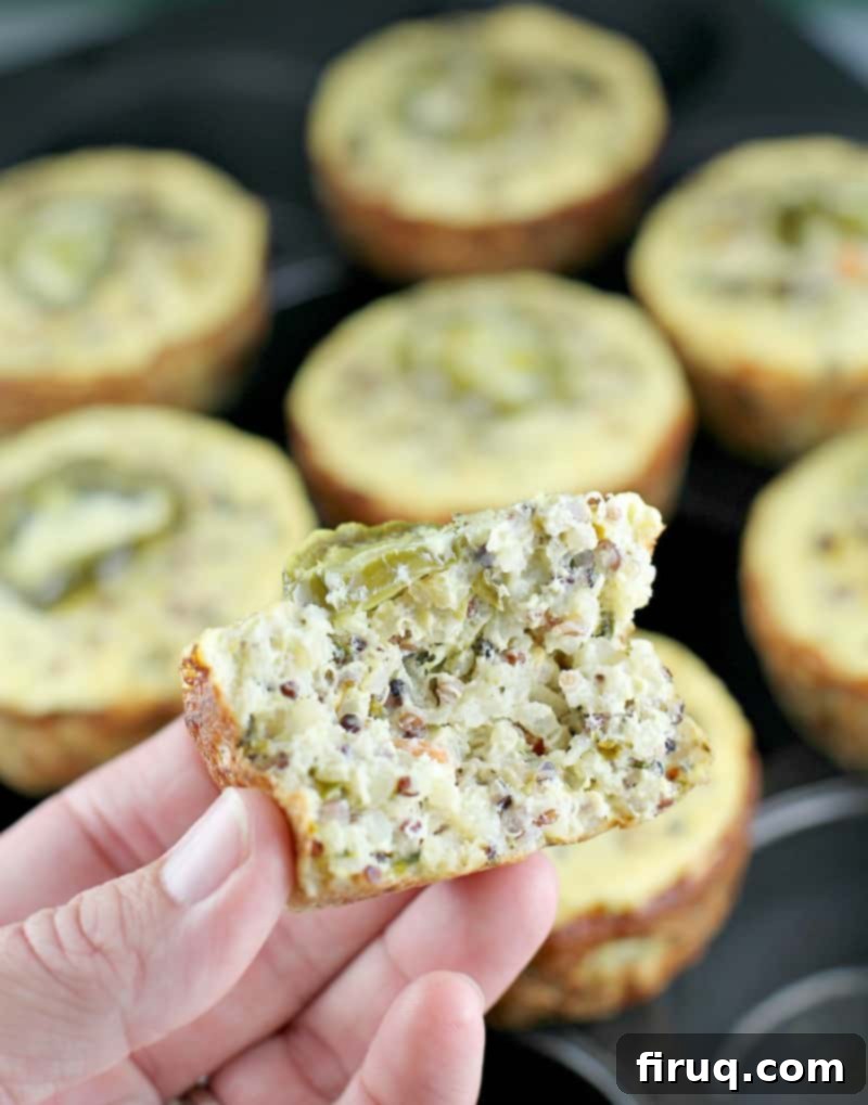 Zesty Southwest Quinoa Egg Muffins 4 Ingredients for Southwest Quinoa Egg Muffins: peppers, quinoa, eggs, cheese