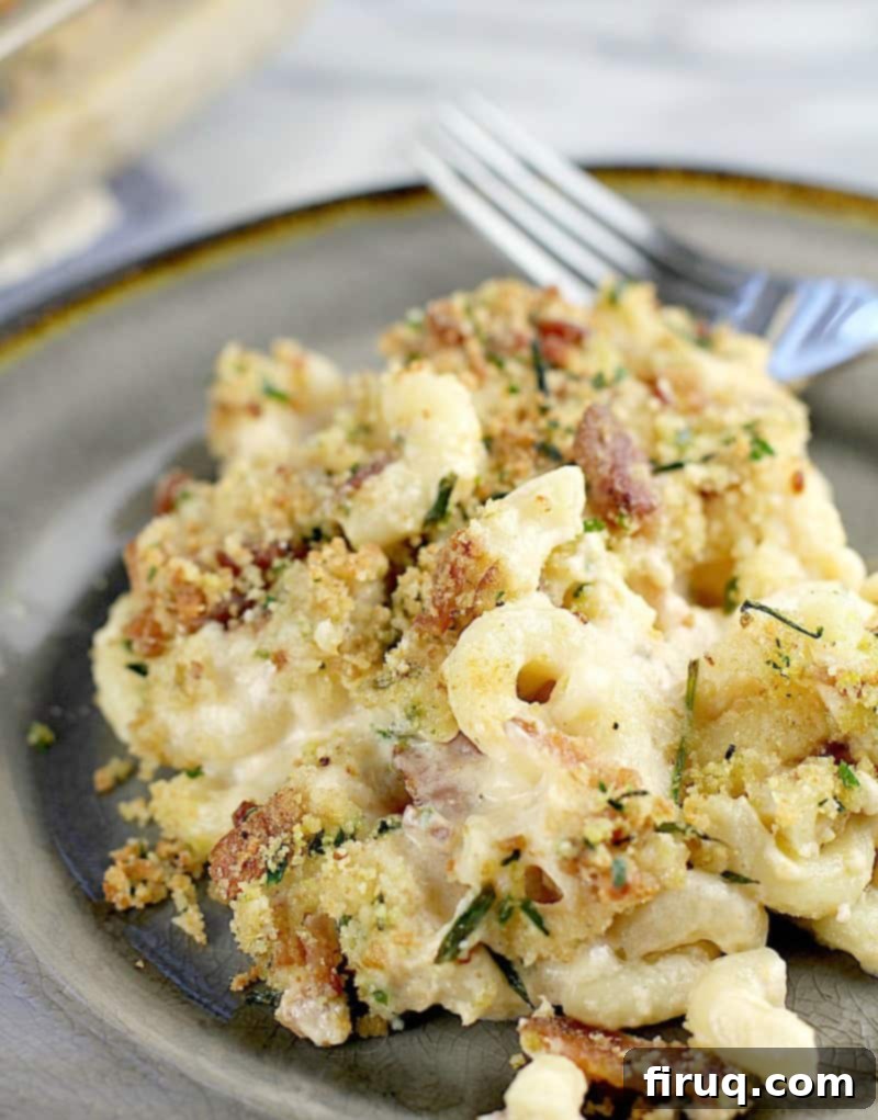 Creamy Herbed Bacon Boursin Mac 10 Bacon and Boursin Macaroni and Cheese