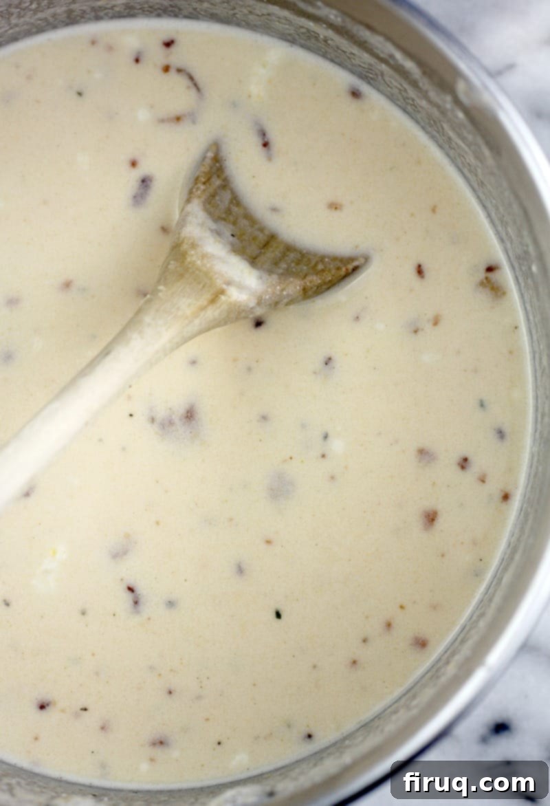 Creamy Herbed Bacon Boursin Mac 4 Bacon and Boursin Macaroni and Cheese