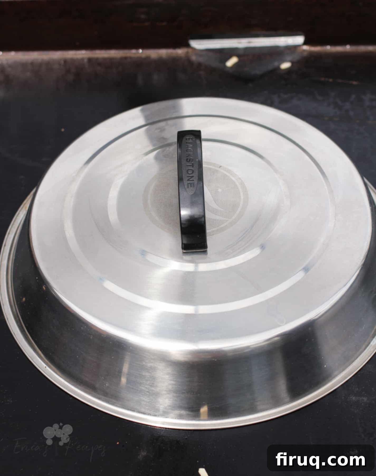 Sizzling Griddle Hash 8 metal cooking dome on griddle