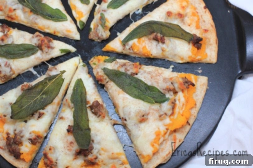 Crispy Sage, Squash & Sausage Pizza 4 Squash and Sausage Pizza with Crispy Sage