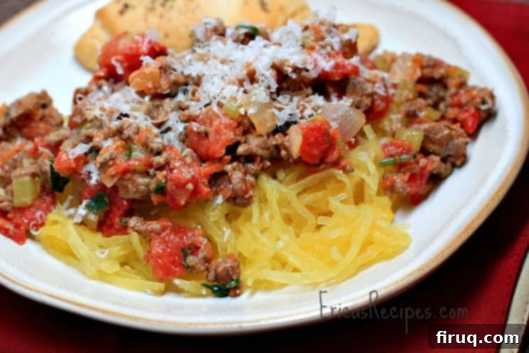 Easy Bolognese with Spaghetti Squash 2 Weeknight Bolognese over Spaghetti Squash