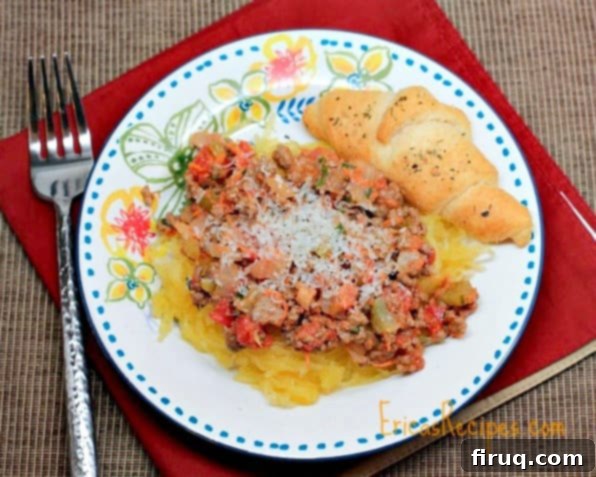 Easy Bolognese with Spaghetti Squash 4 bolognese spaghetti squash