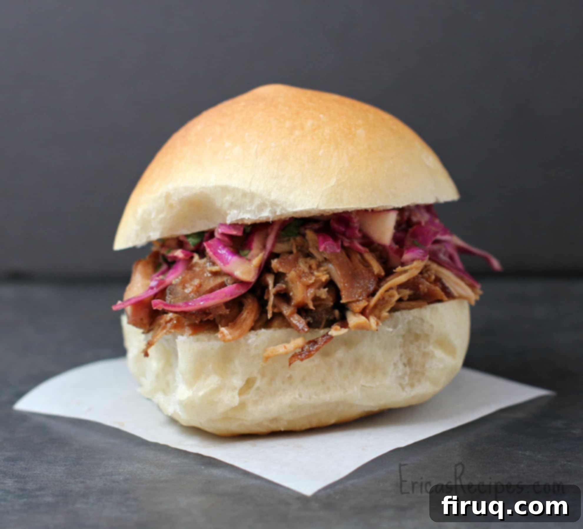 Sticky Chinese Pulled Chicken Sliders with Zesty Slaw 3 Chinese BBQ Pulled Chicken Sliders