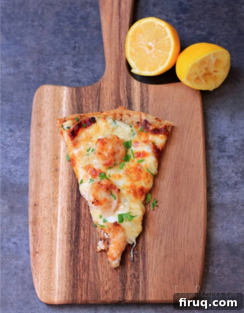 Scampi Shrimp Quattro Formaggi Pizza 5 Four Cheese Shrimp Scampi Pizza