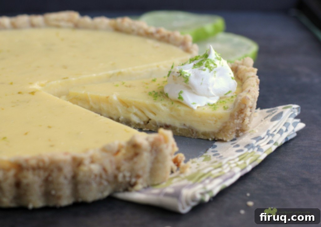 Tangy Walnut Lime Tart 2 Walnut Lime Tart