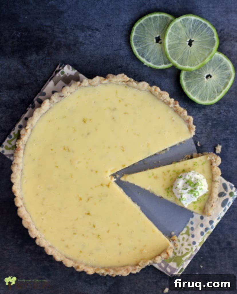 Tangy Walnut Lime Tart 6 Walnut Lime Tart